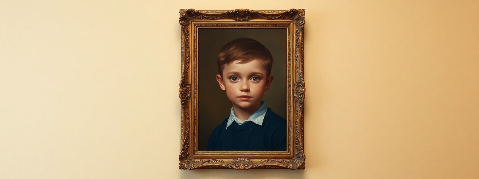 Portrait ancien à l’huile découvert lors d’une sortie de grange