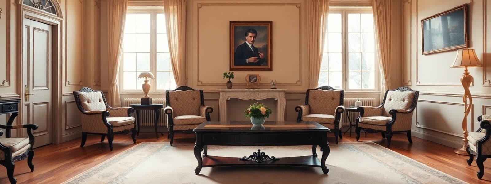 Intérieur de maison ancienne avant débarras complet